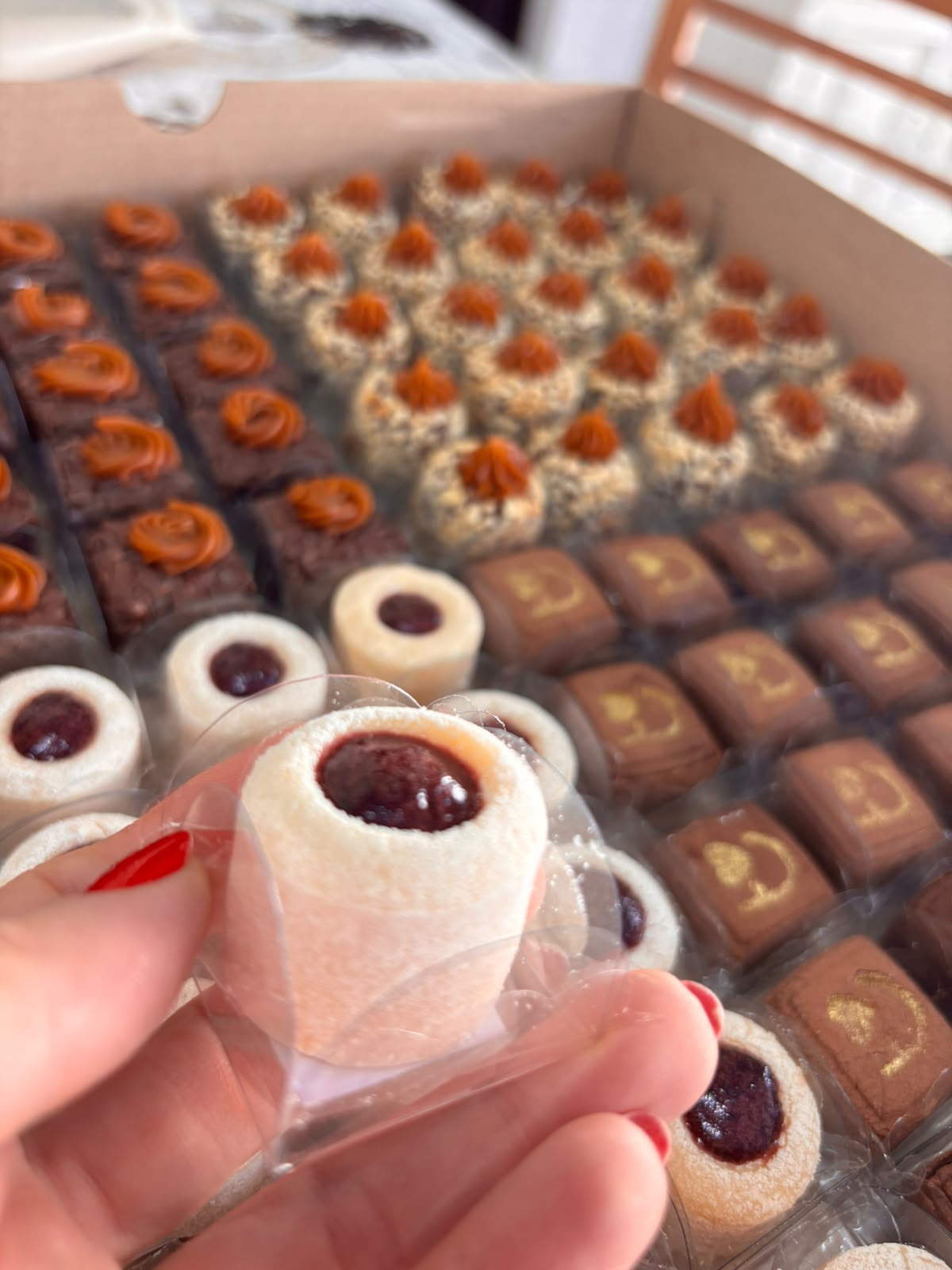 Centro de doces gourmet para evento corporativo