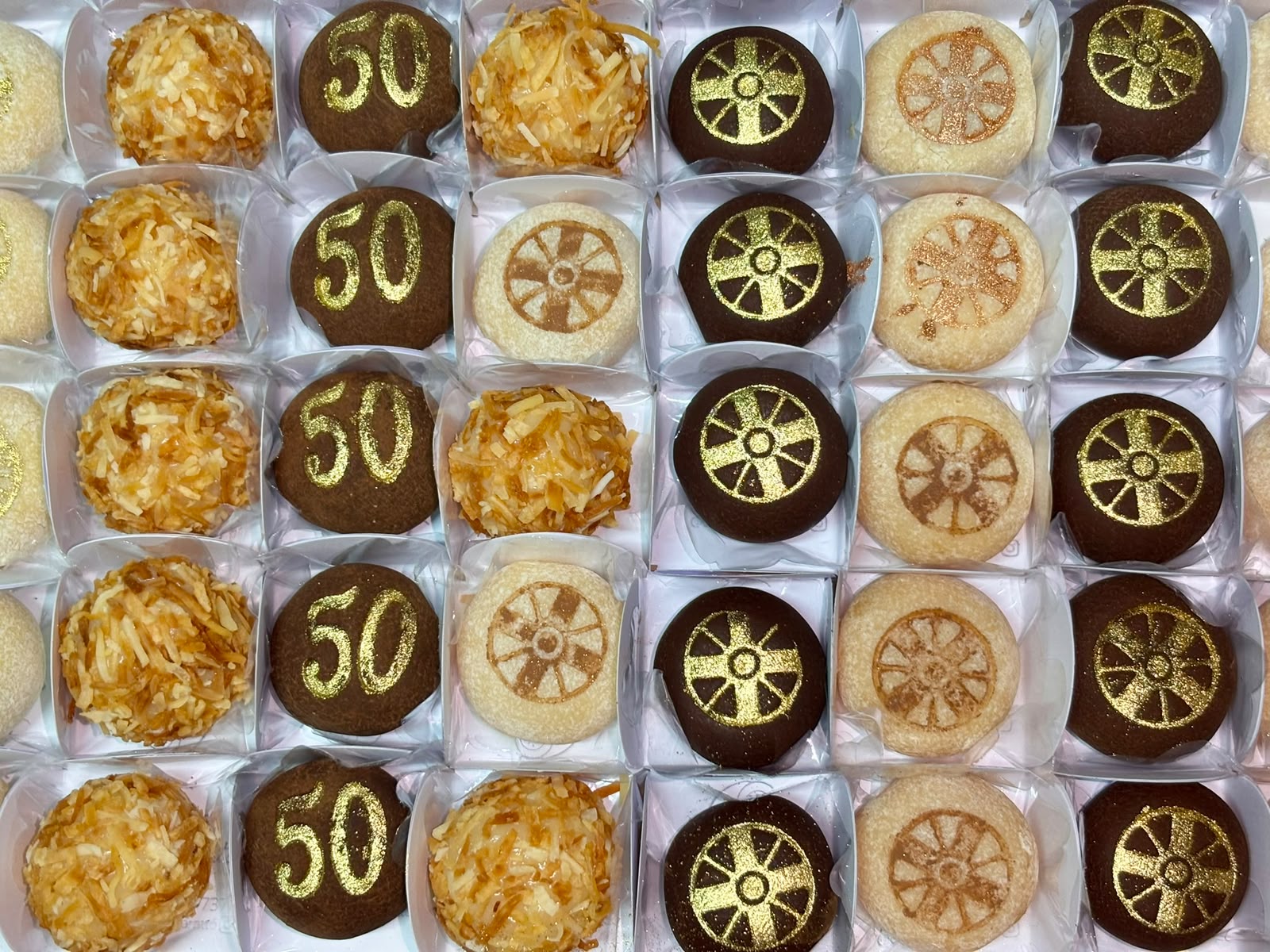 Centro de doces gourmet para evento corporativo